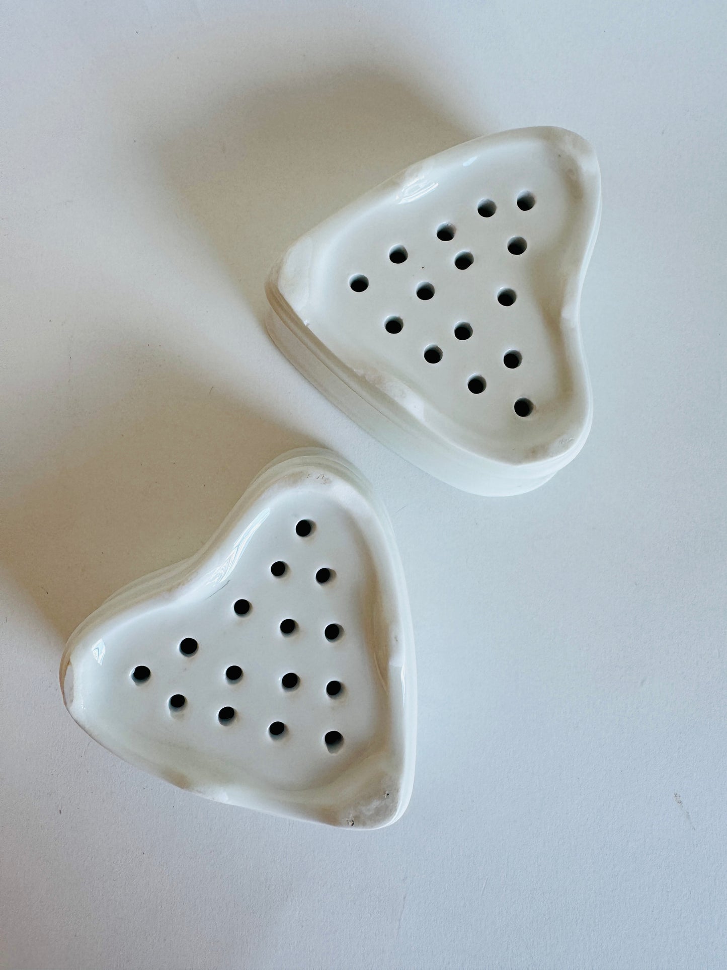 Ironstone Heart-Shaped Cheese Molds (sold individually)