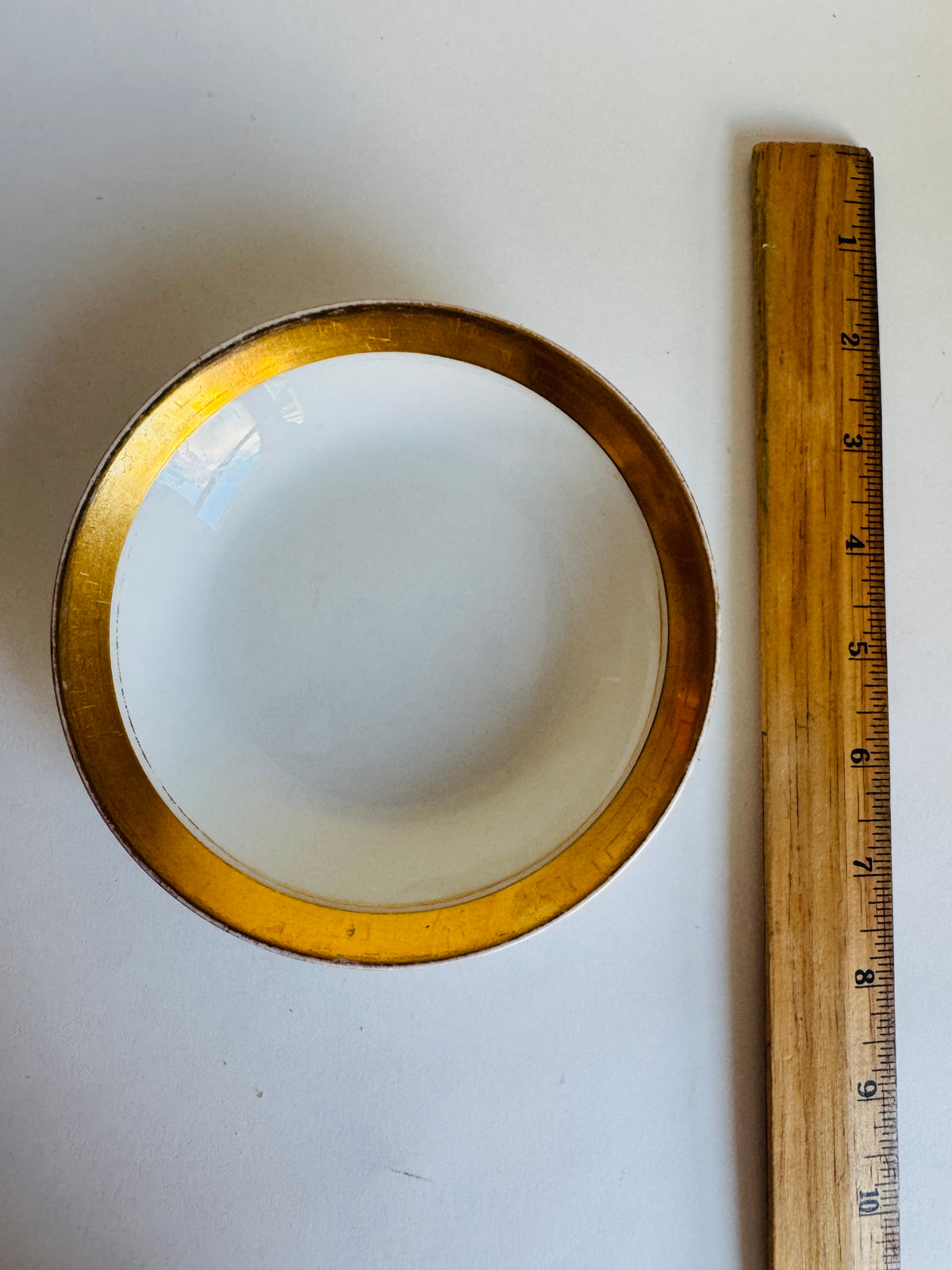 Vintage French Haviland Limoges Gilt-Rimmed Plate