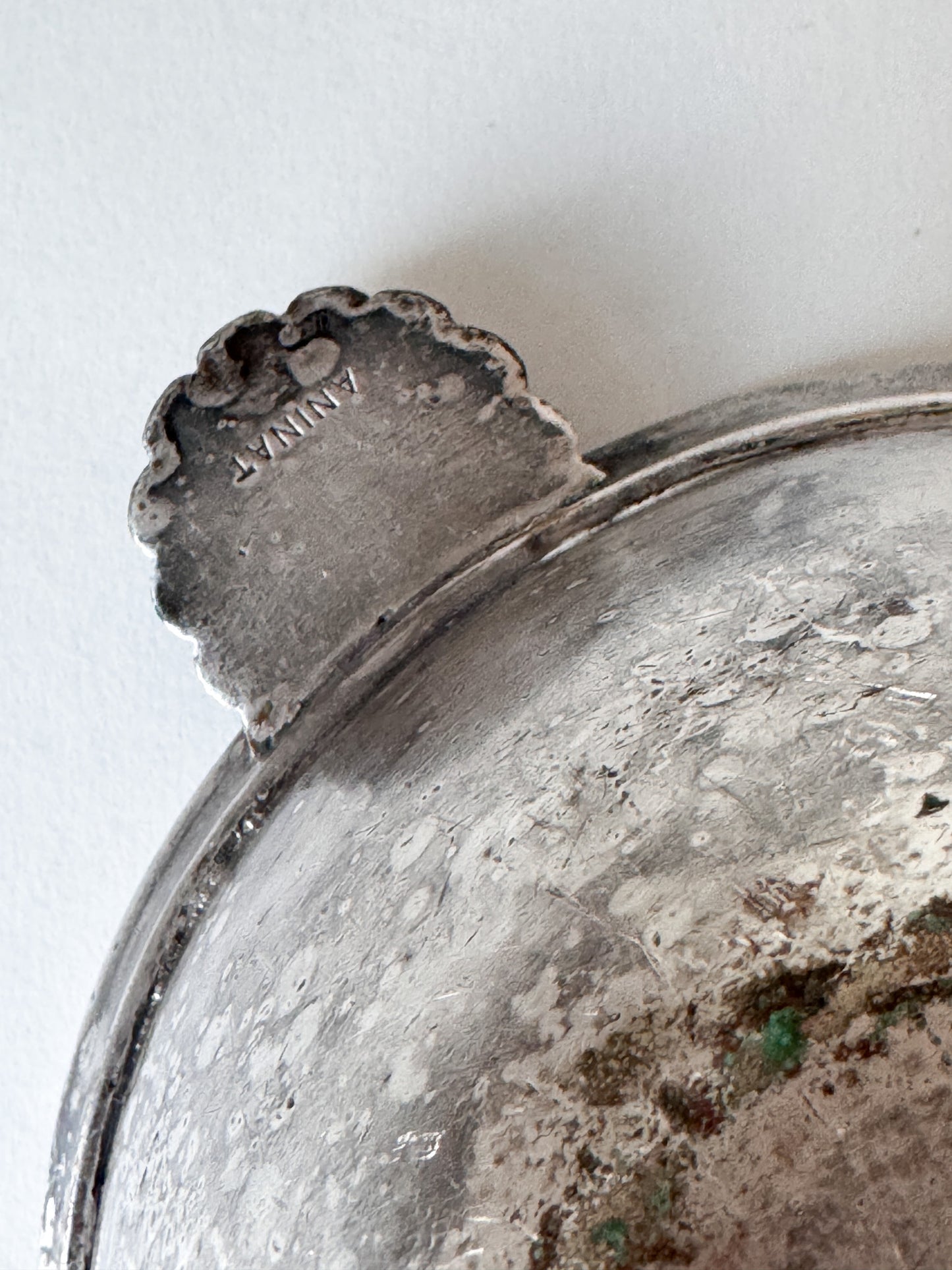 Small Vintage French Silver Bowl With Handles