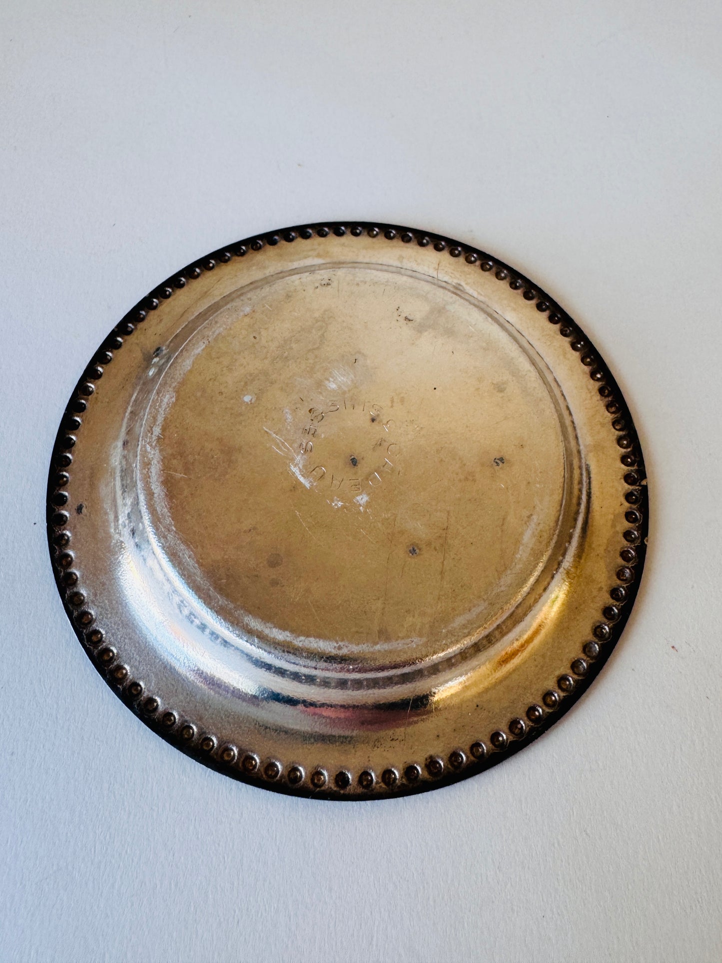 Small Vintage Cadeau Silver Tip Tray