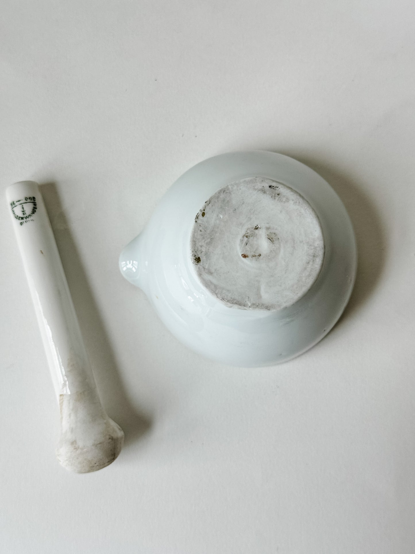 Ceramic French Mortar and Pestle