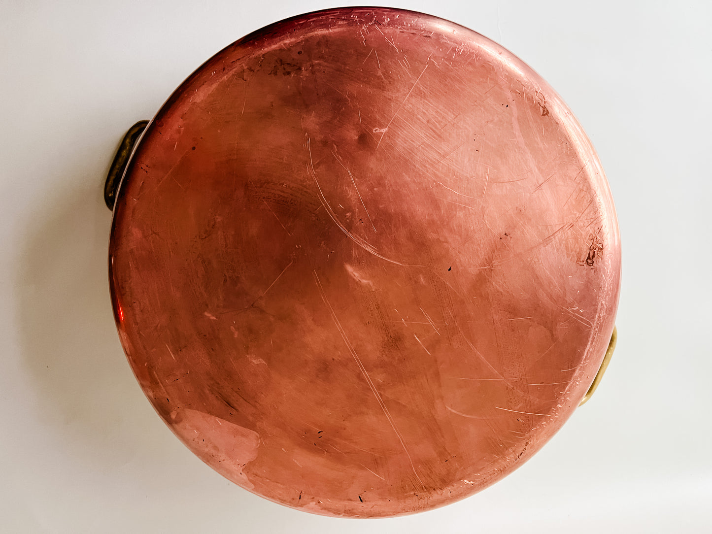 Large Vintage Copper Preserving Pan