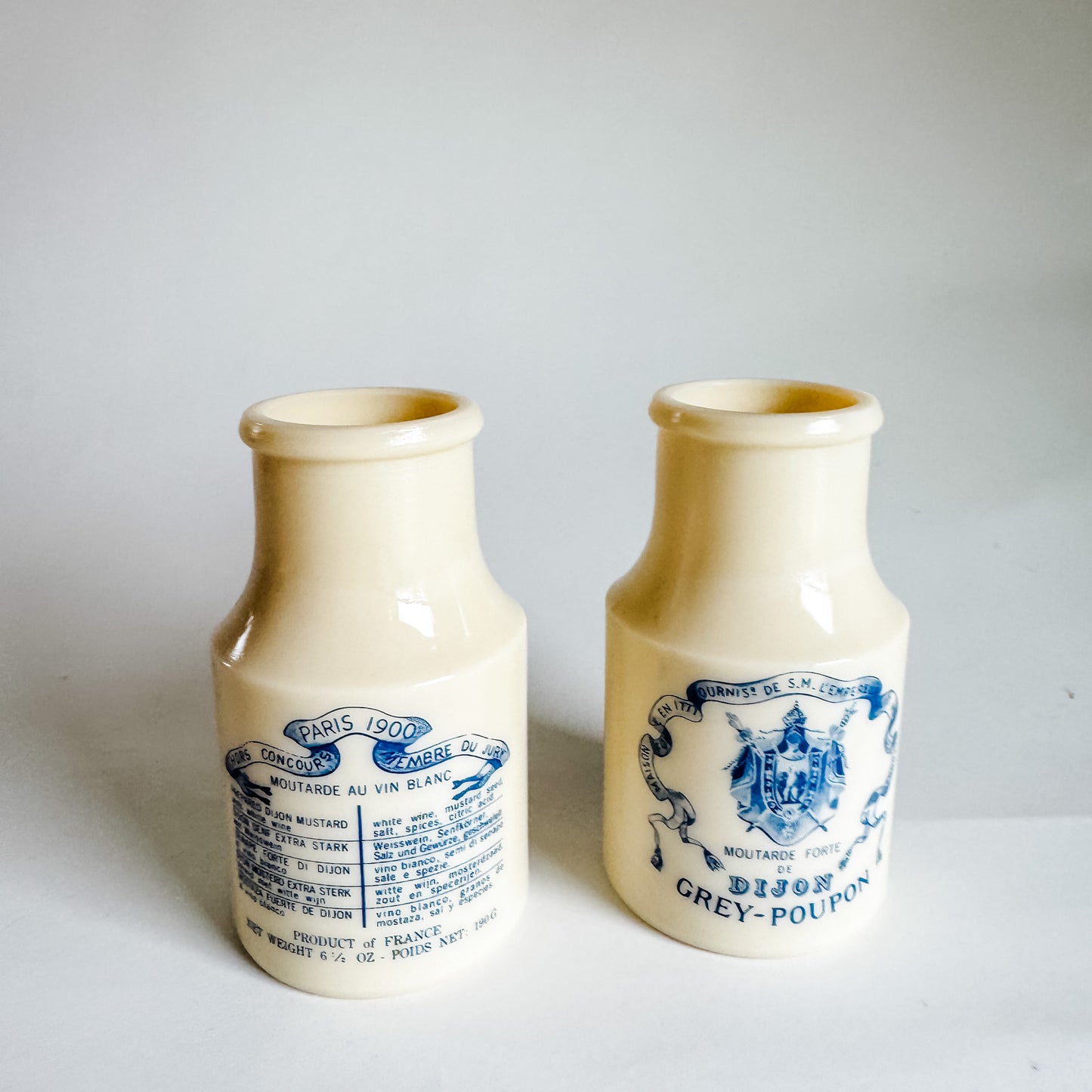 Vintage French Mustard Jar (sold individually)