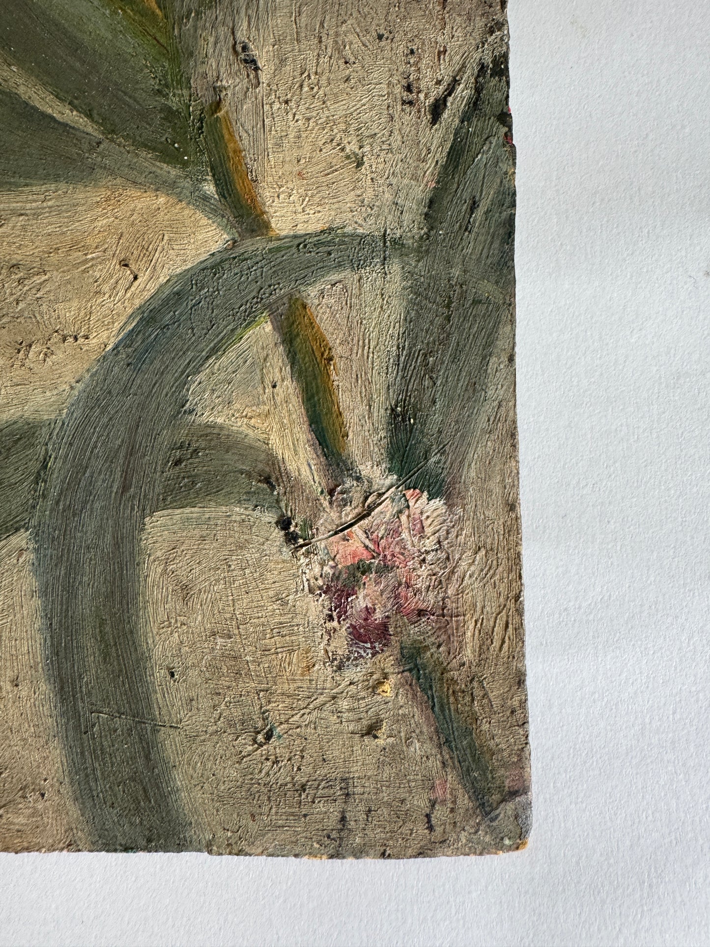 Double-Sided Vintage French Oil Painting