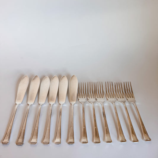 Set of 6 Fish Knives and Forks