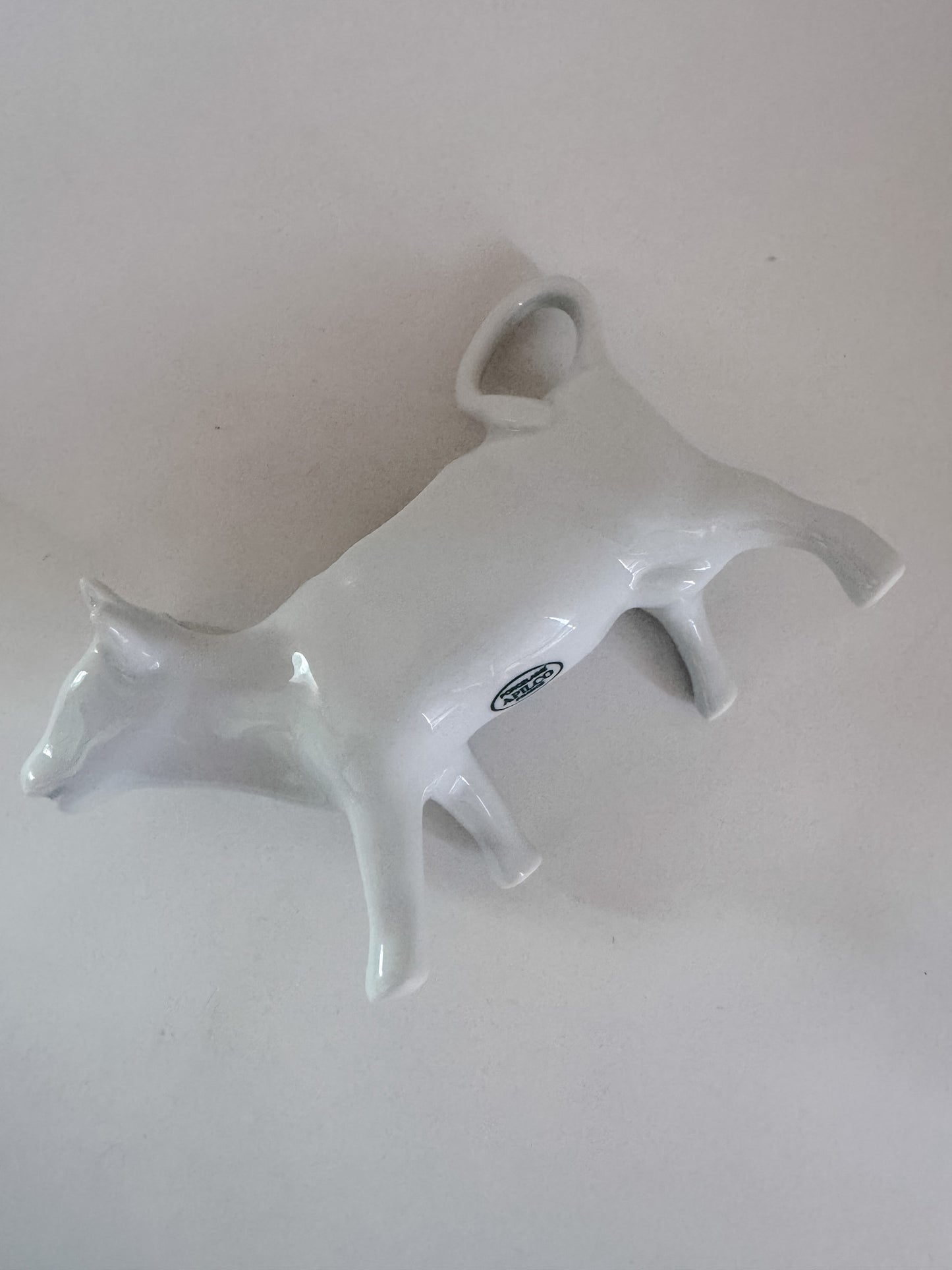 White Apilco Cow Creamer