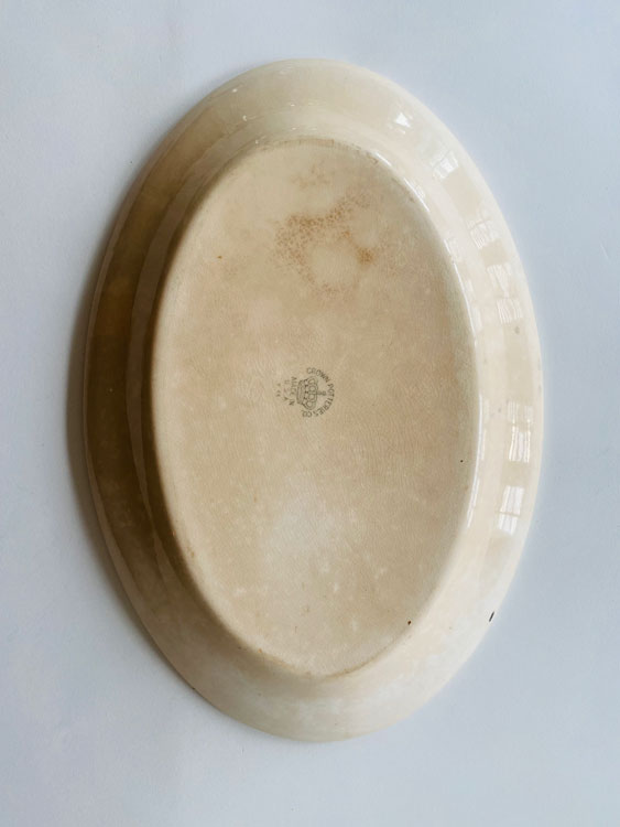 Oval Ironstone Crown Platter