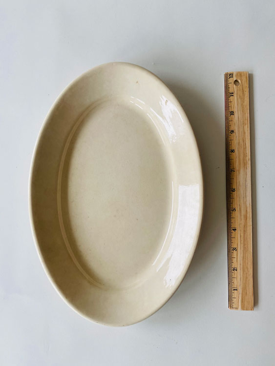 Oval Ironstone Crown Platter