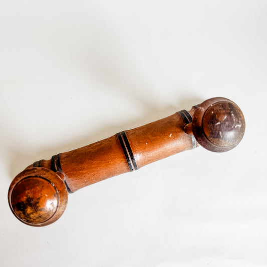 2-Peg Vintage Wooden Wall Hooks