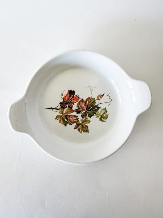 Small Fired Porcelain Au Gratin Baking Dish