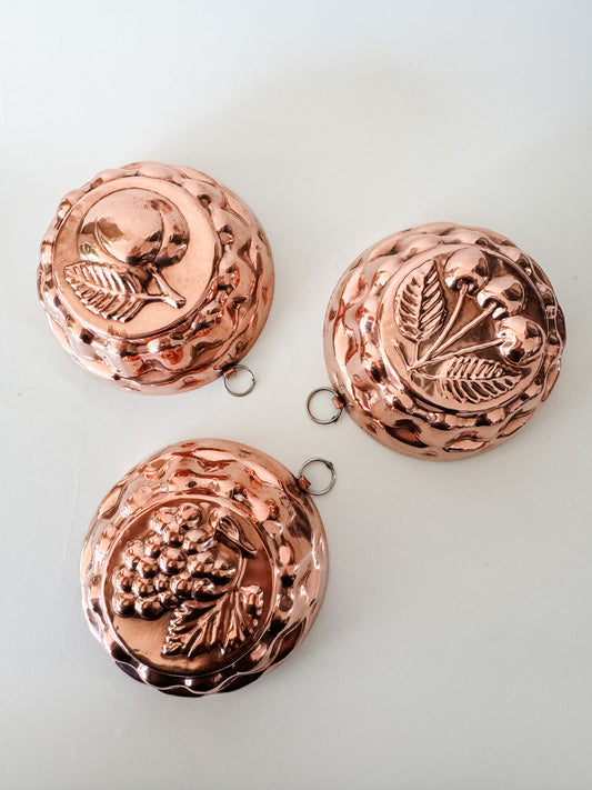 Small French Vintage Copper Molds
