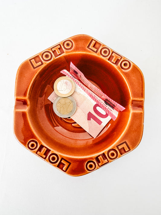 Vintage Gien France Bistro Ashtray