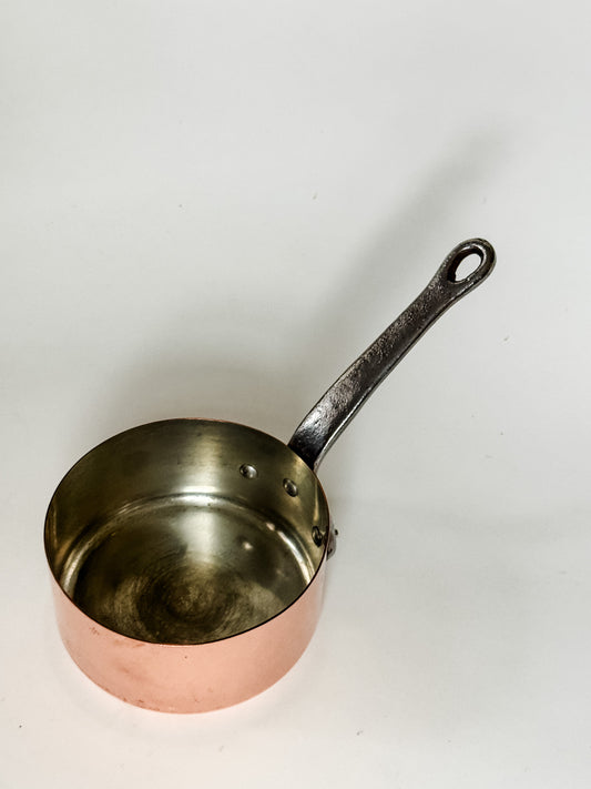 Small Vintage Copper Saucepan