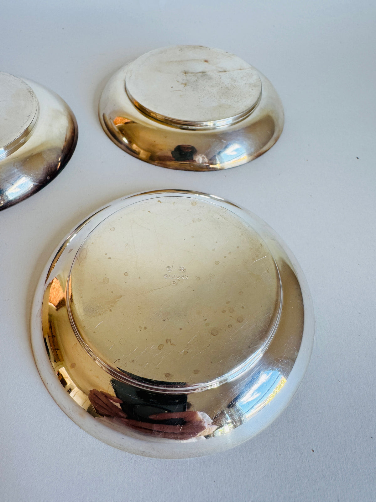 Silverplate Wine Coasters or Candle Holders (sold individually)