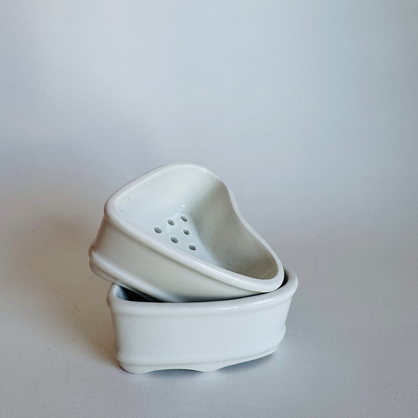 Ironstone Heart-Shaped Cheese Molds (sold individually)