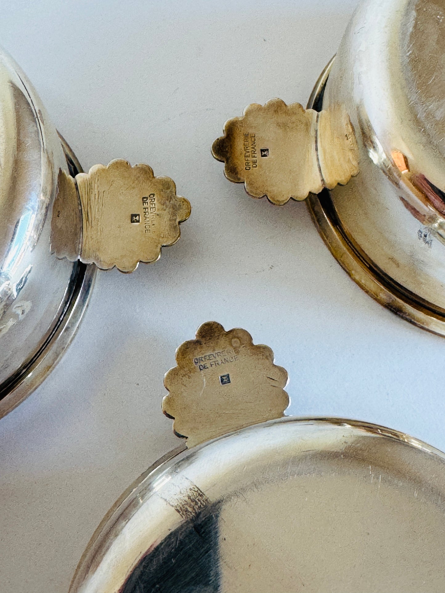 Vintage French Silverplate Two-Handled Bowls (sold individually)