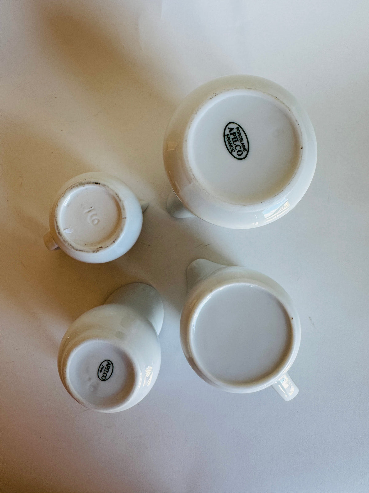 Apilco French Porcelain Pitchers (sold individually)