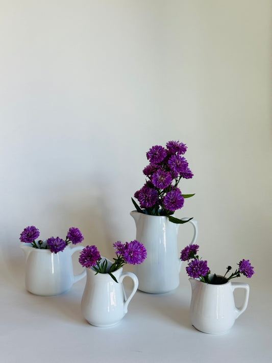 Apilco French Porcelain Pitchers (sold individually)