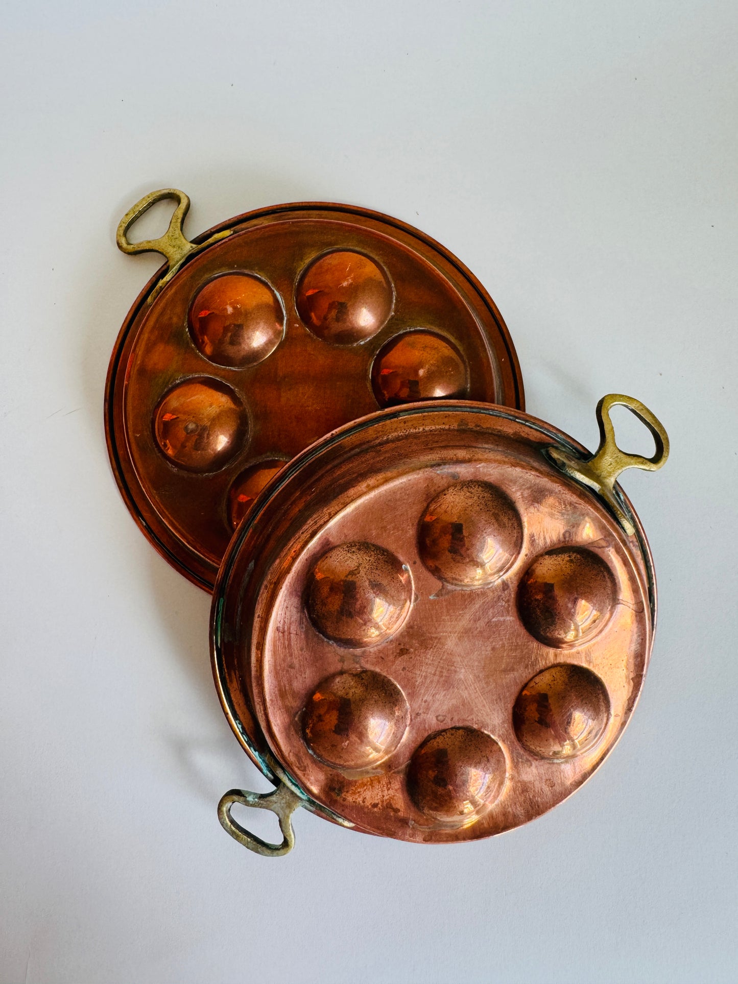 Vintage Copper Escargot Pan (sold individually)