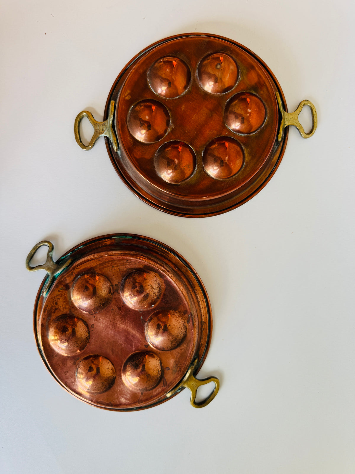 Vintage Copper Escargot Pan (sold individually)