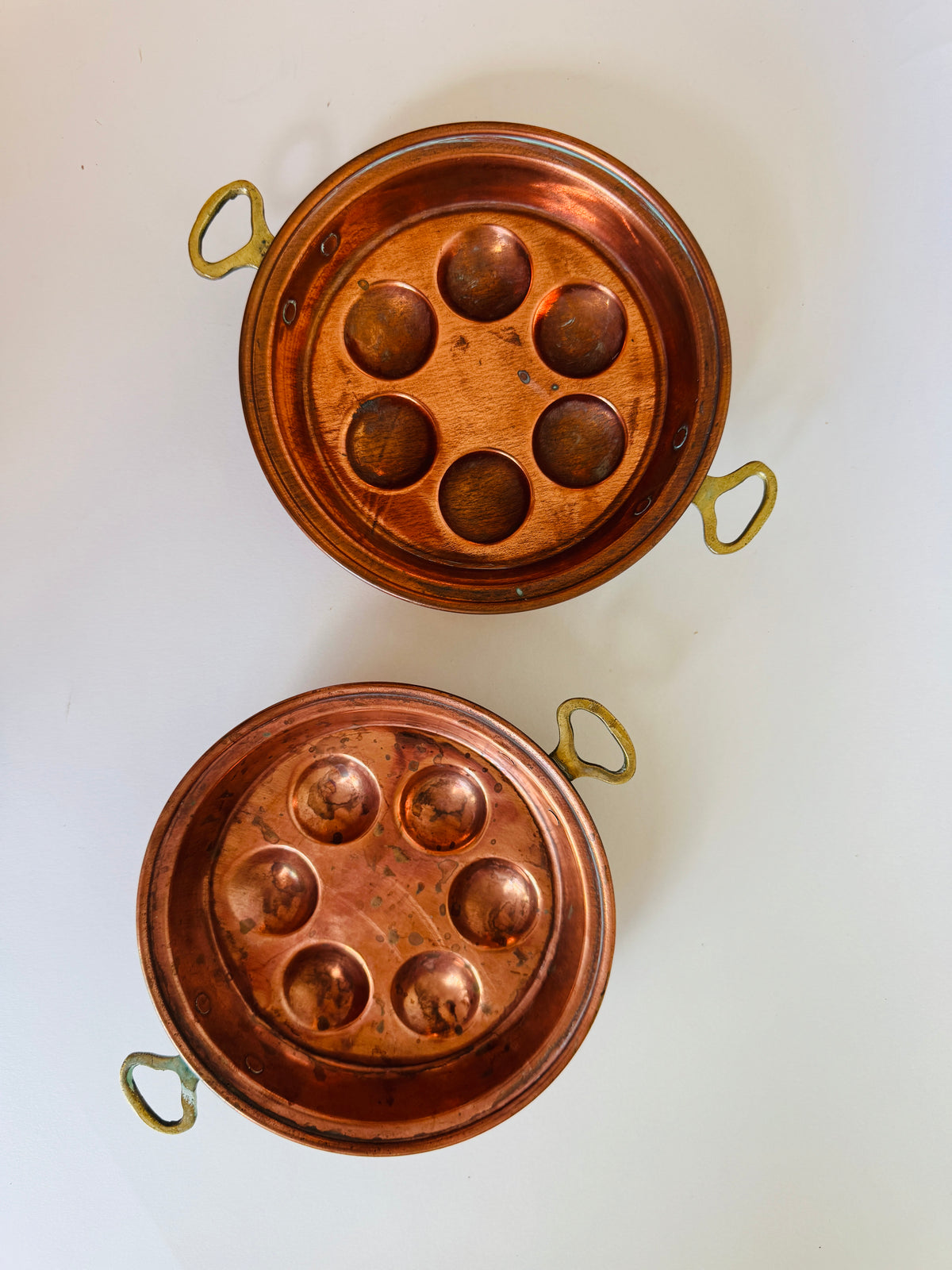 Vintage Copper Escargot Pan (sold individually)