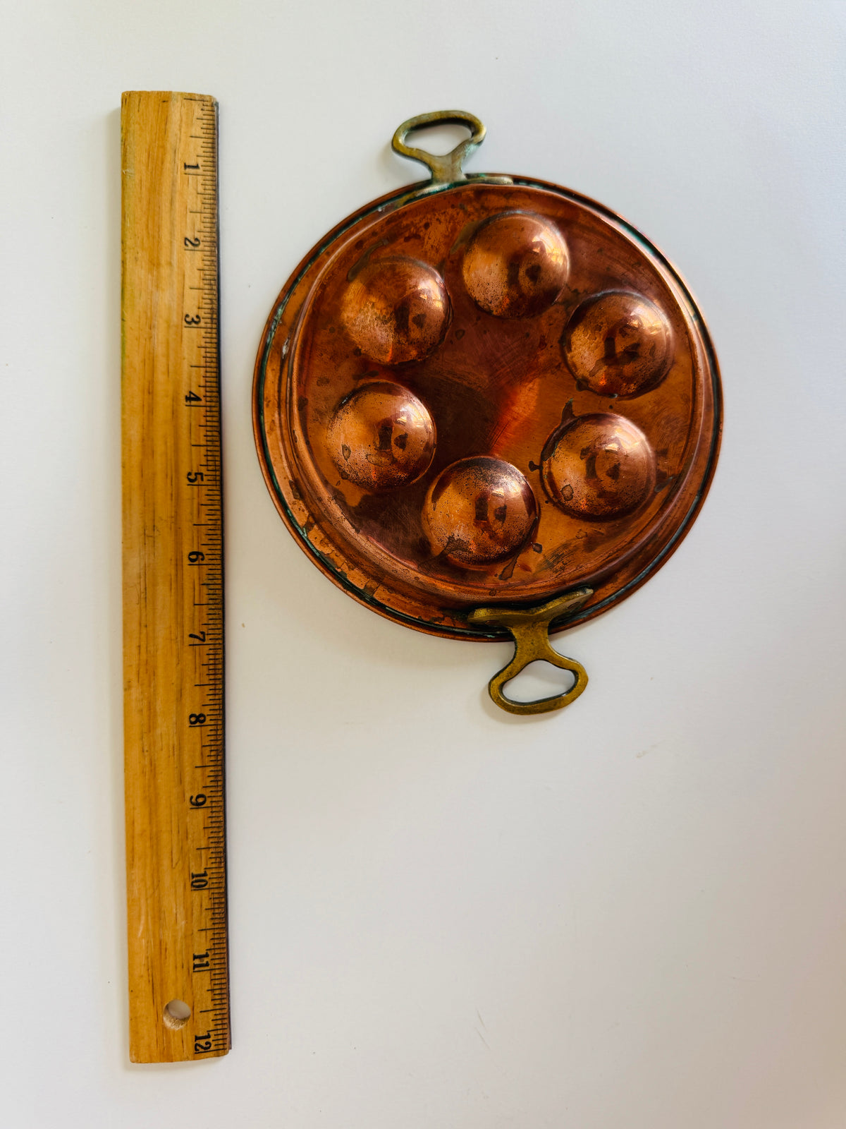 Vintage Copper Escargot Pan (sold individually)