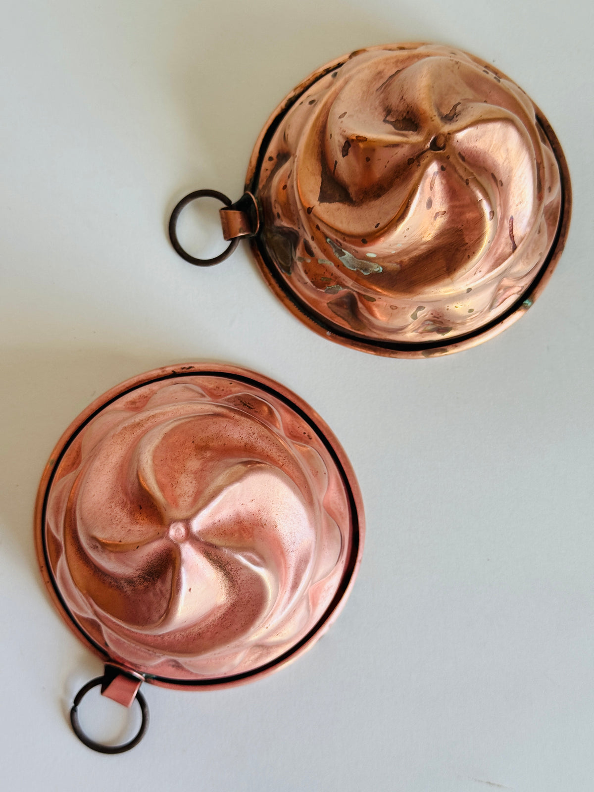 Vintage French Copper Swirl Mold (sold individually)