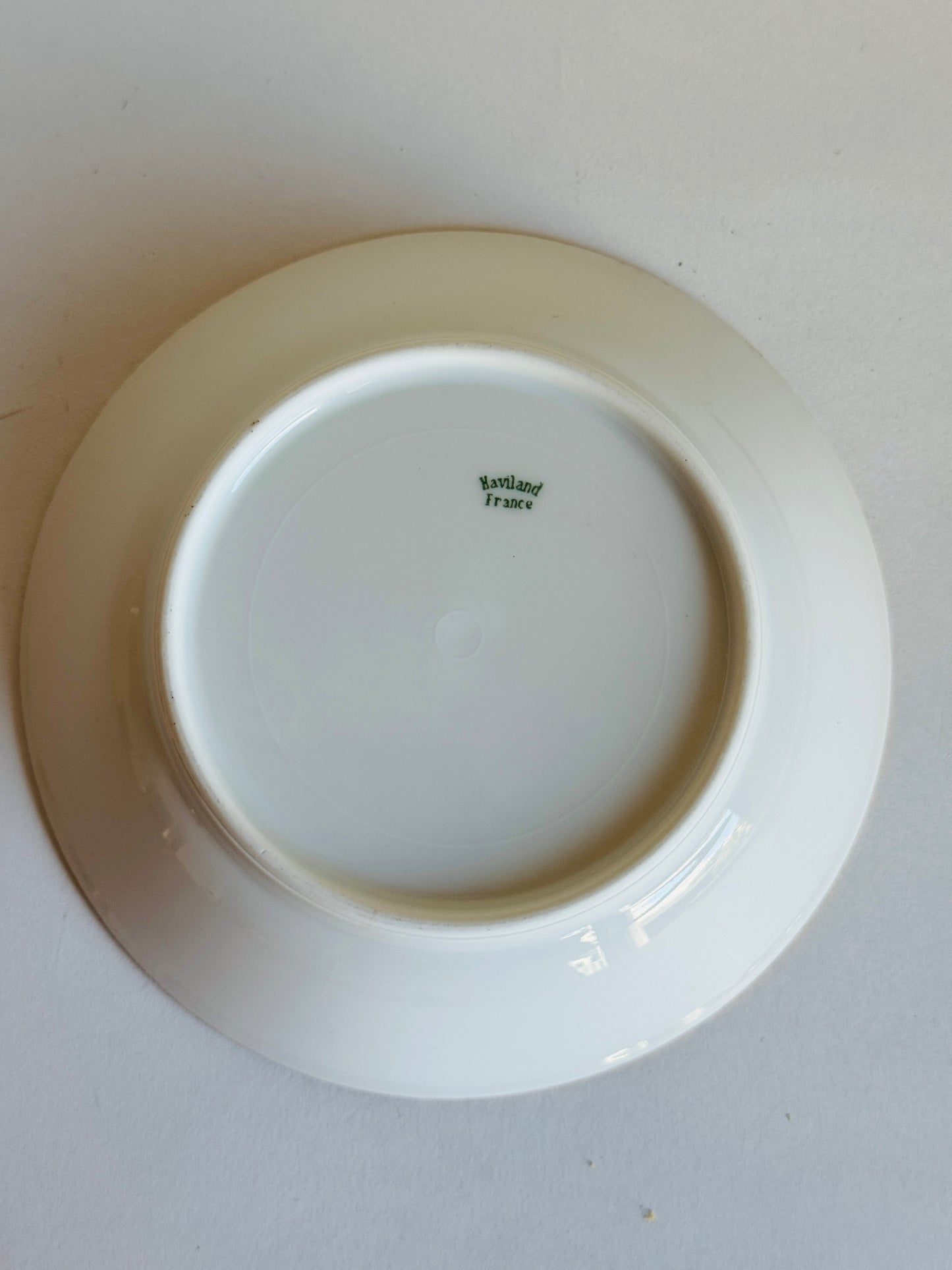 Vintage French Haviland Limoges Gilt-Rimmed Plate