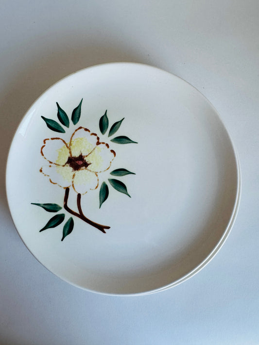 French "Fantaisie Continentale" Hand-Painted Plates (set of 4)