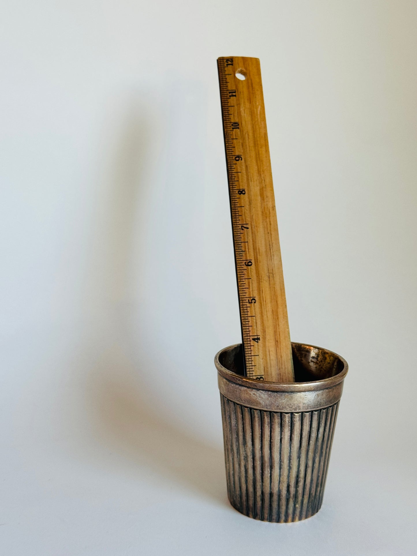 Antique French Silver-Plate Christening Cup, Stamped "Lenoire Paris"