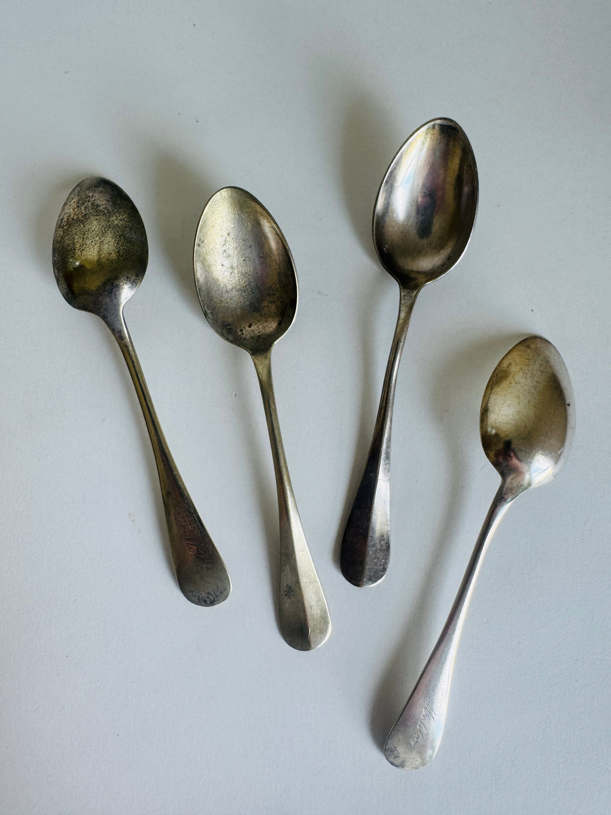 French Tea Spoons (stamped Molitor - set of 4)