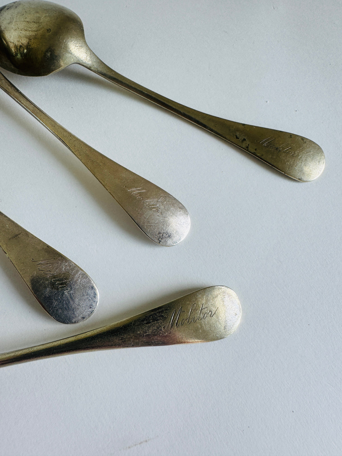 French Tea Spoons (stamped Molitor - set of 4)