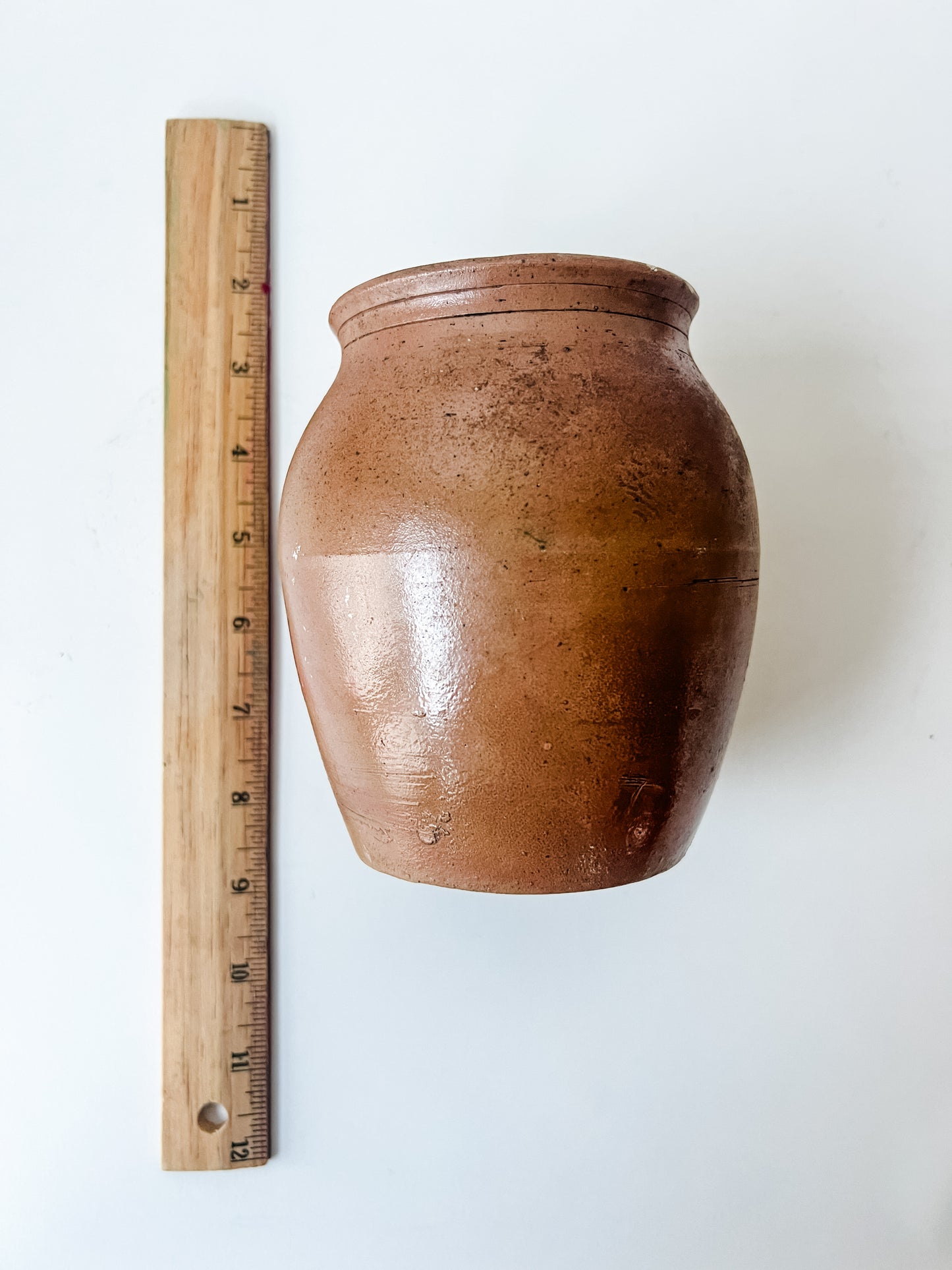 Small Glazed Crock/Vase