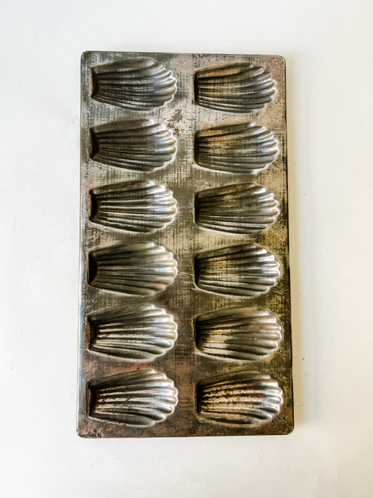 Larger Vintage French Madeleine Pan (Moule à Madeleines)