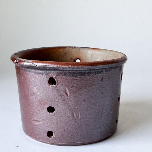Dark Brown Vintage French Cheese Mold