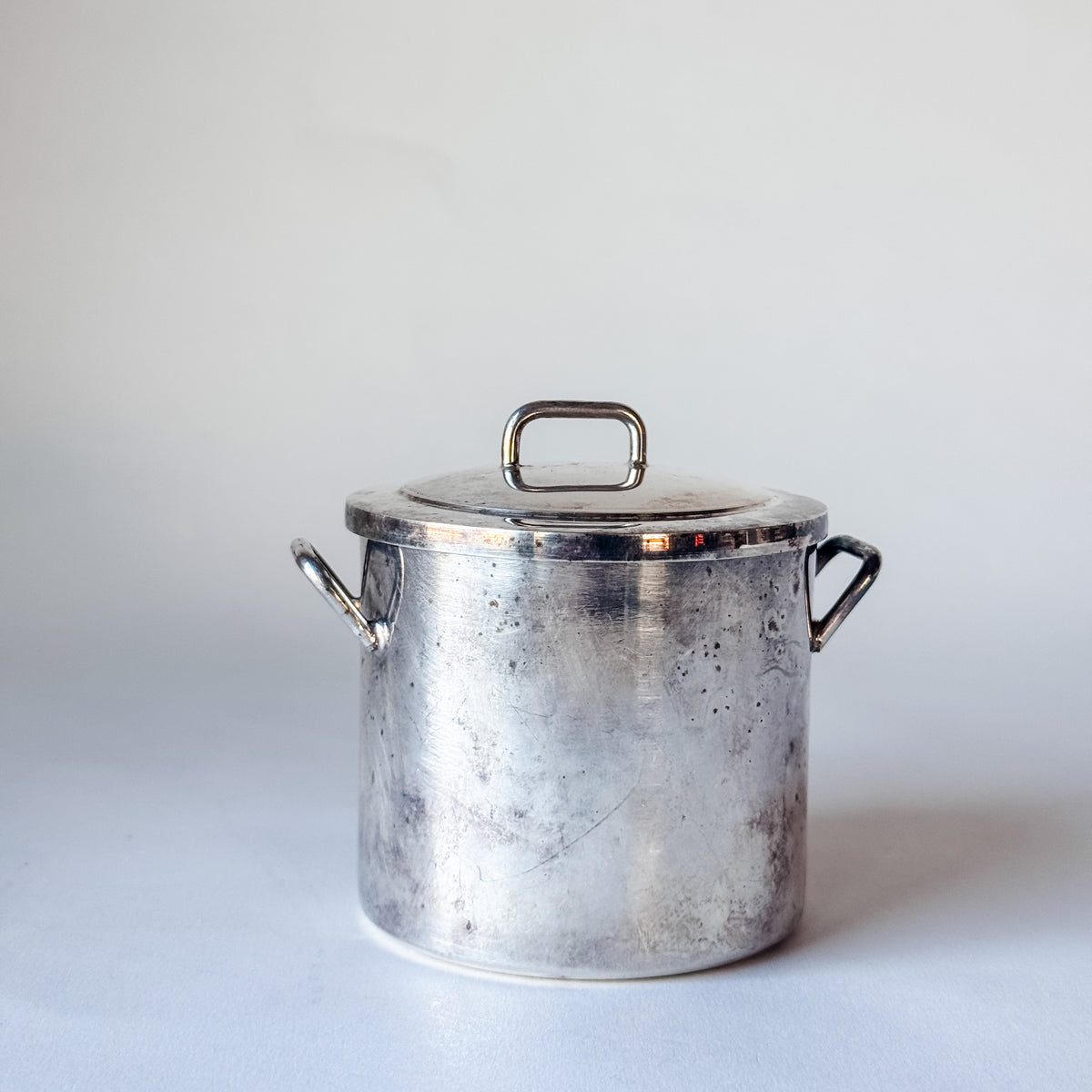 Orfevrerie de France Silver Sugar Vessel With Lid