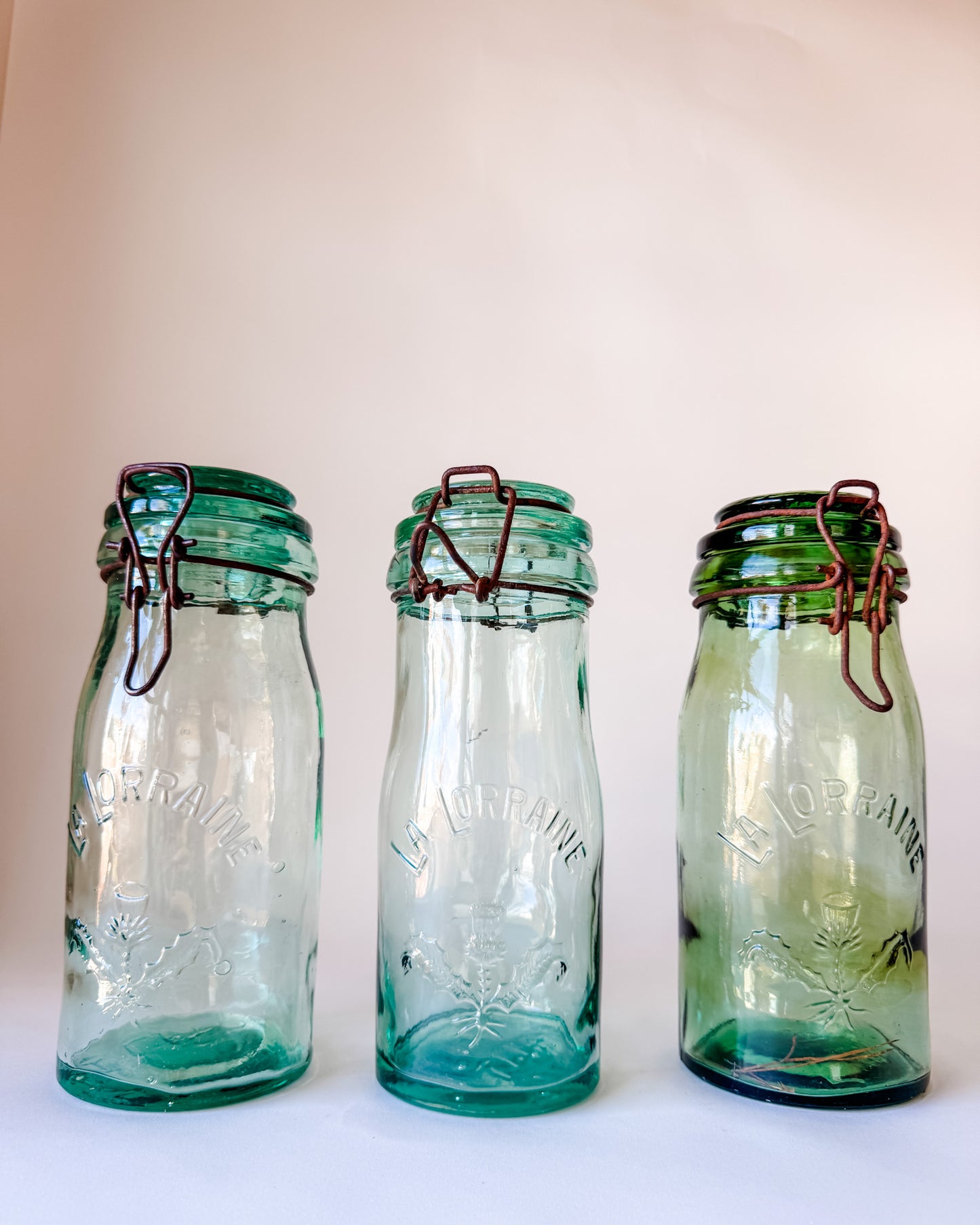 Vintage French La Lorraine Canning Jars With Lids (sold individually)