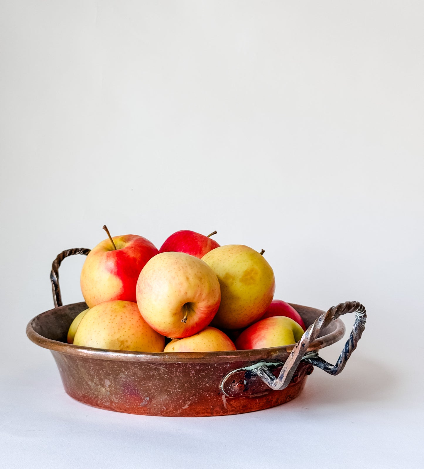 Small Two-Handled Copper Jam Pan