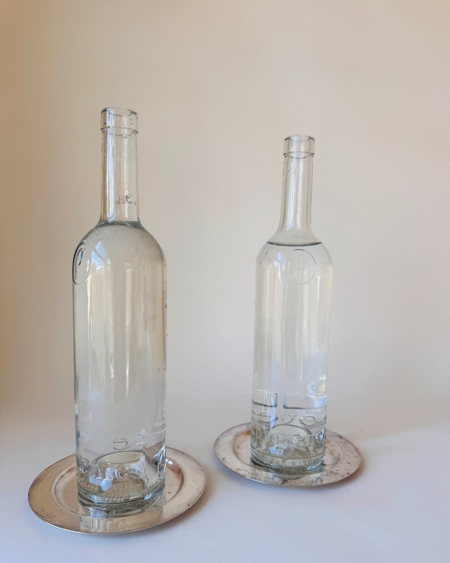 Vintage French Champagne or Wine Bottle Coaster (sold individually)