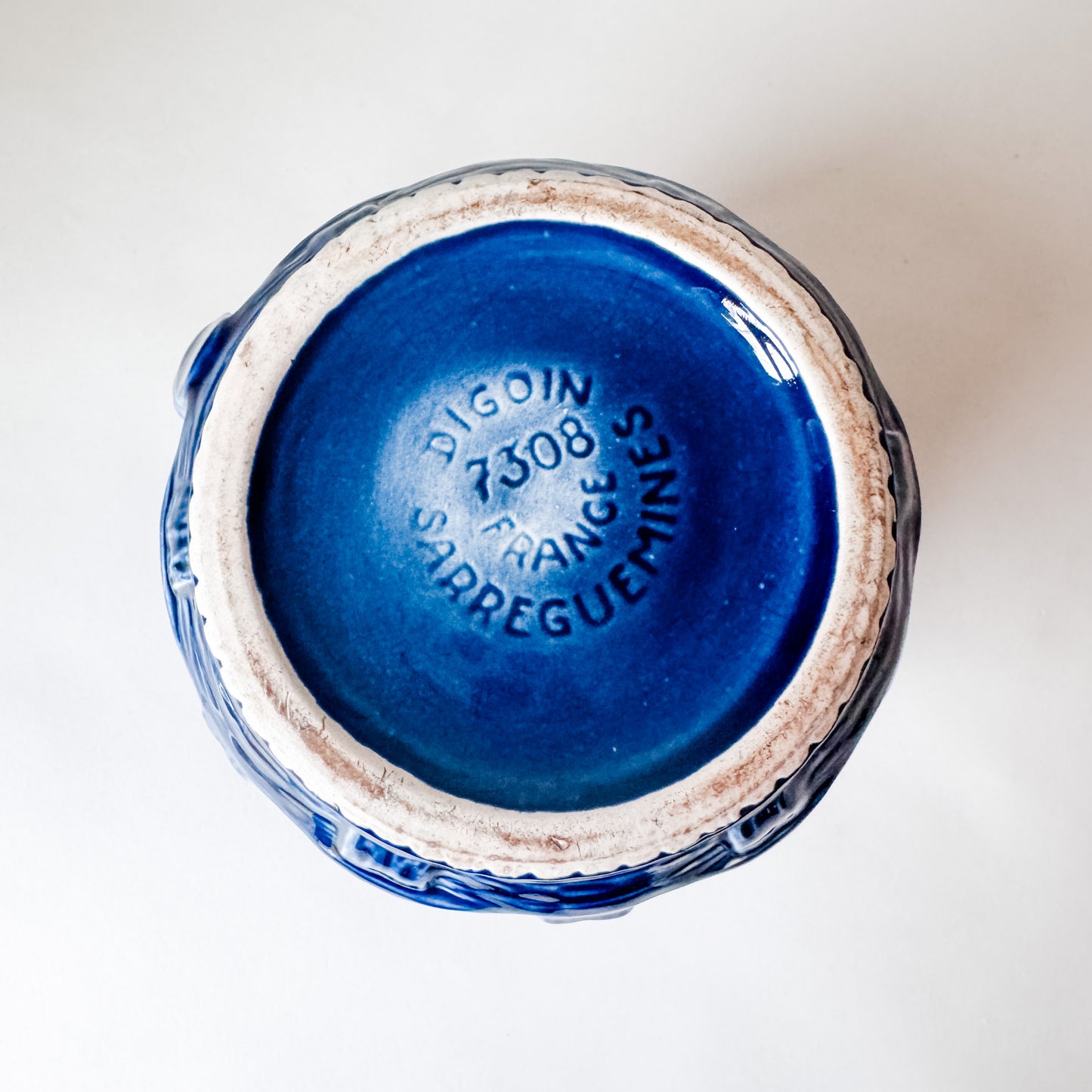 Digoin Basketweave Porcelain Pitcher