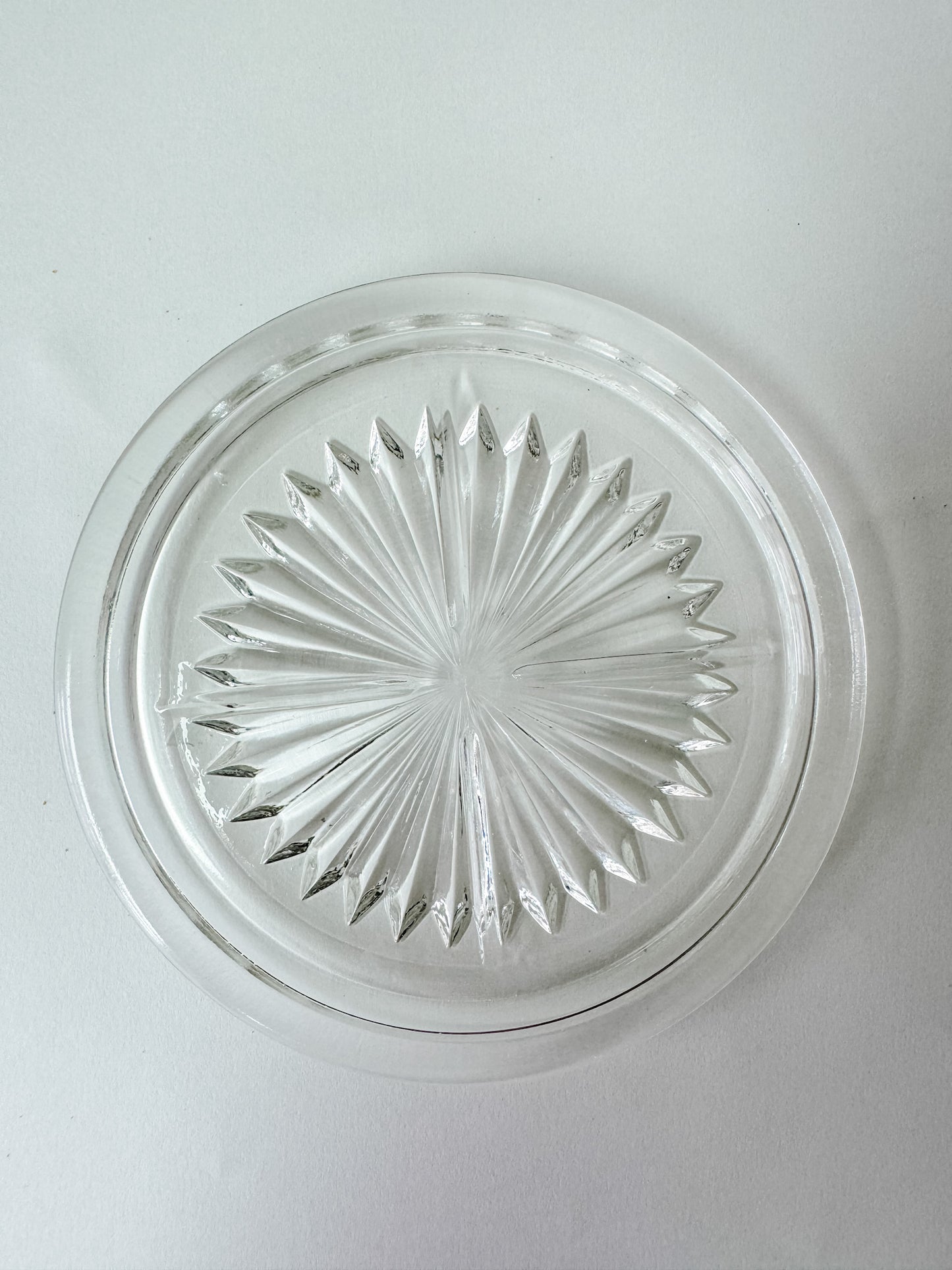 French Crystal Ashtray (flat and round)