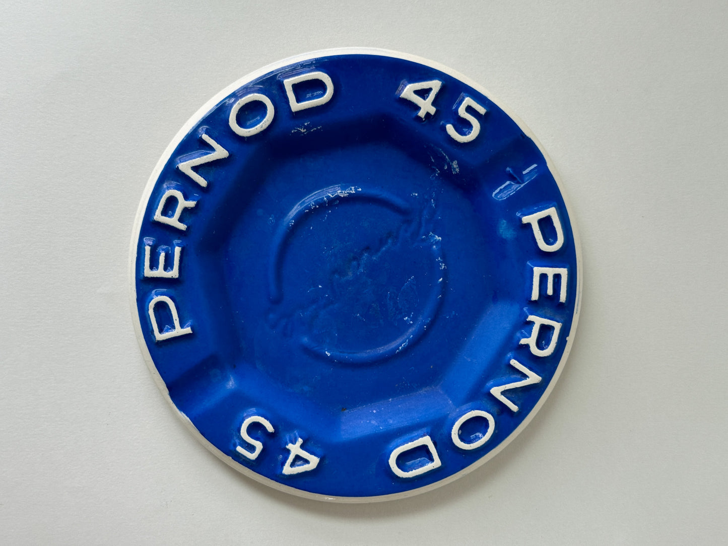 French Blue Pernod 45 Ashtray