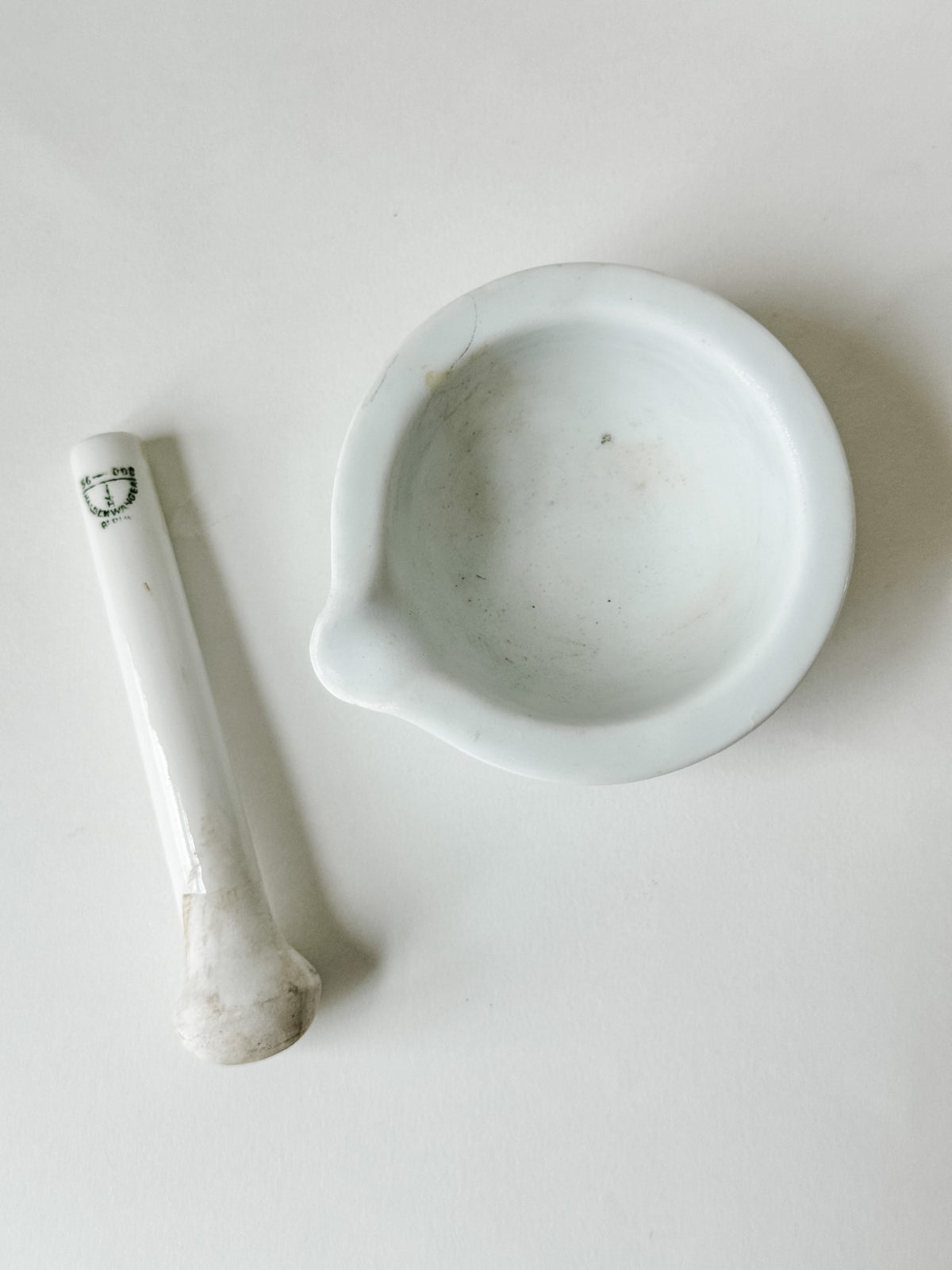 Ceramic French Mortar and Pestle