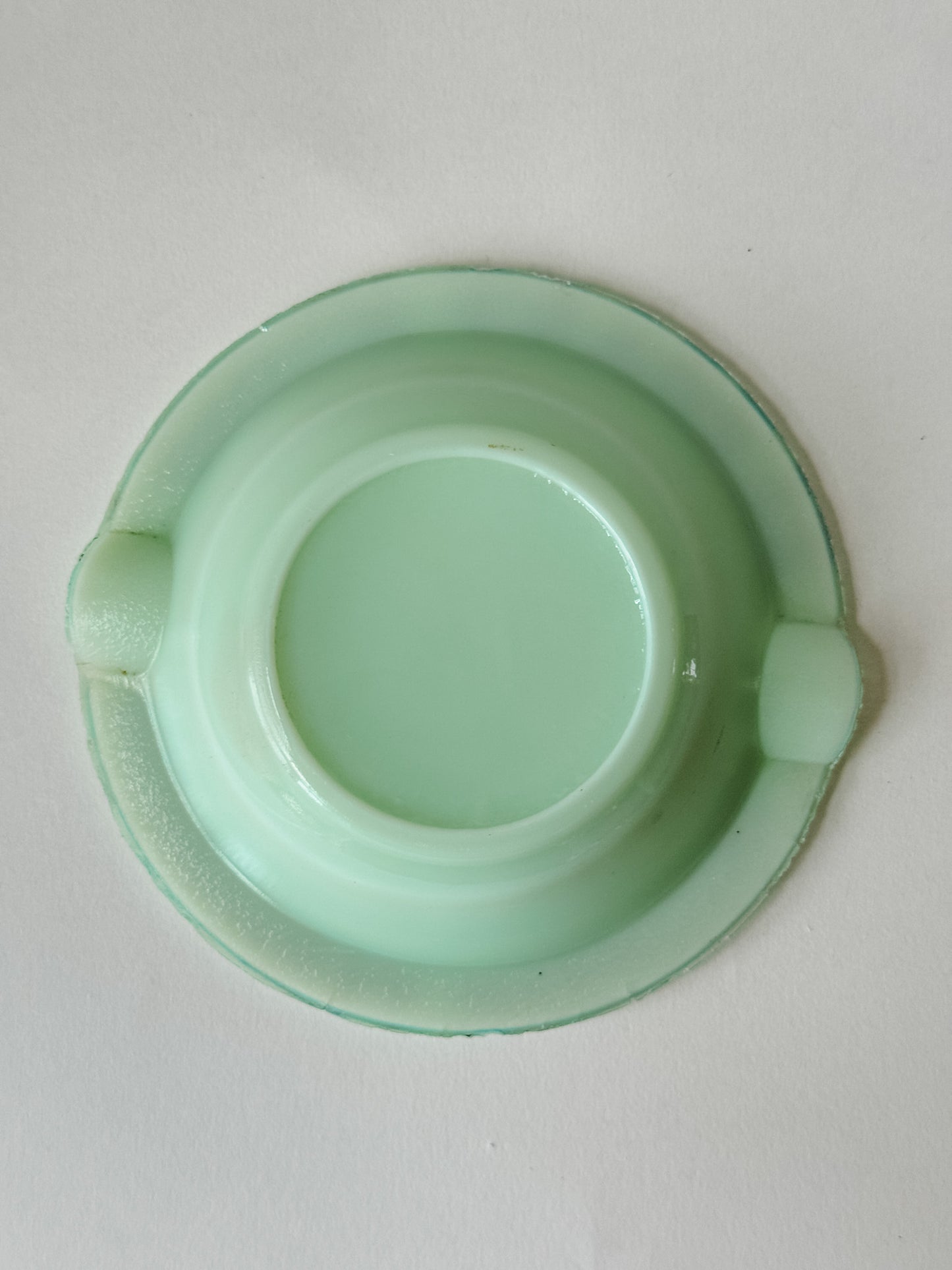 Small Round Mint Green Ashtray