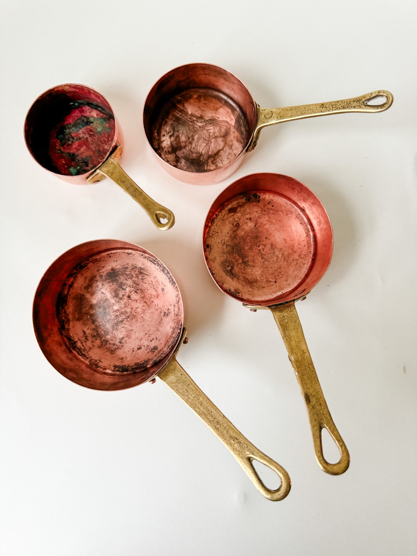 Mini Copper Pots (set of 4)