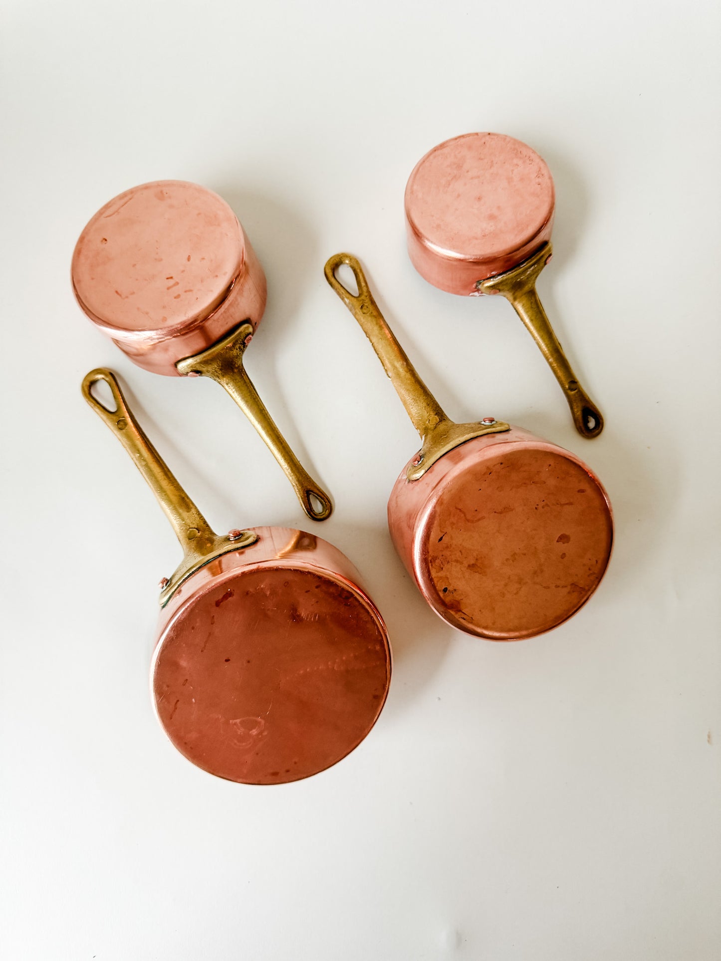 Mini Copper Pots (set of 4)