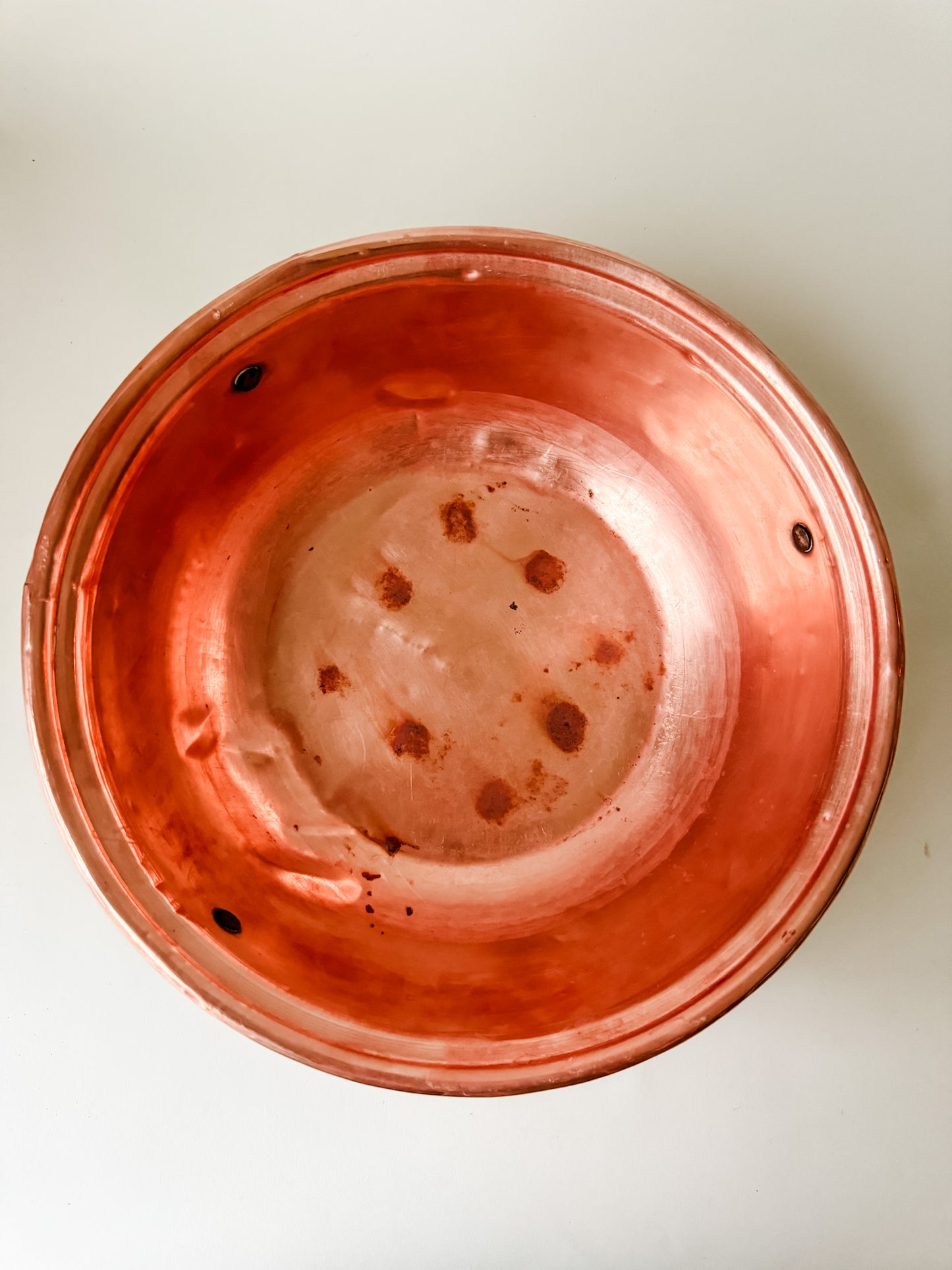 Small Vintage Copper Cauldron