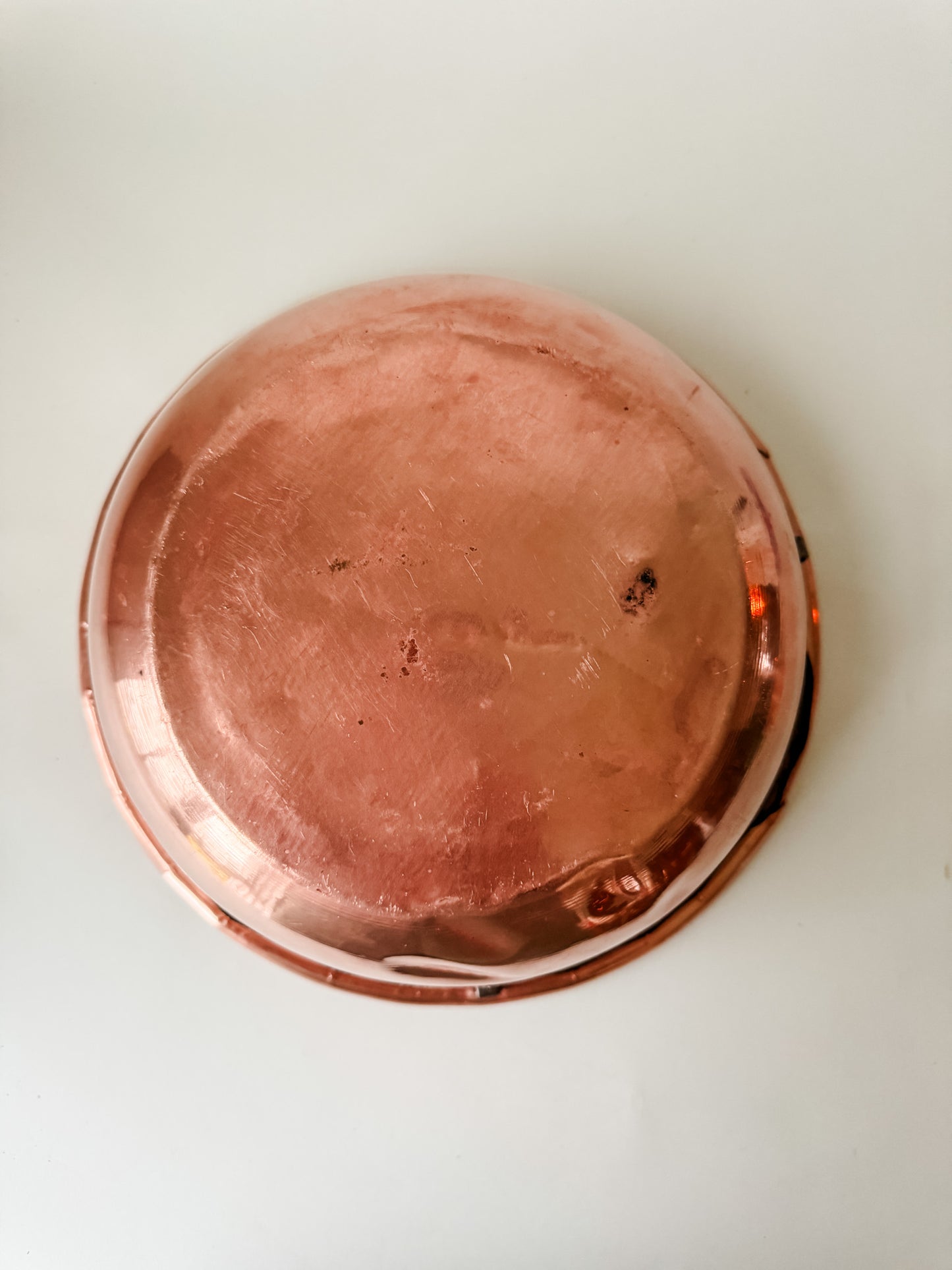 Small Vintage Copper Cauldron