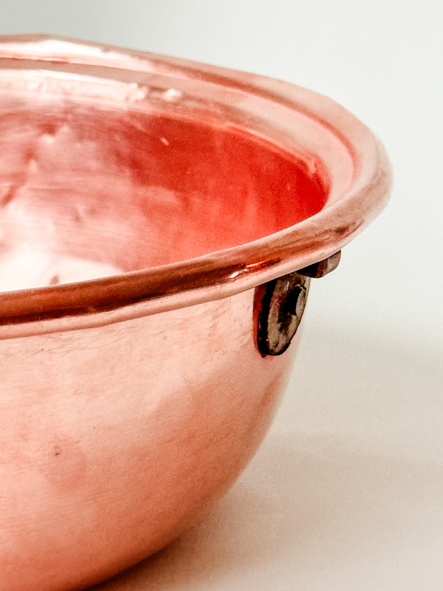 Small Vintage Copper Cauldron