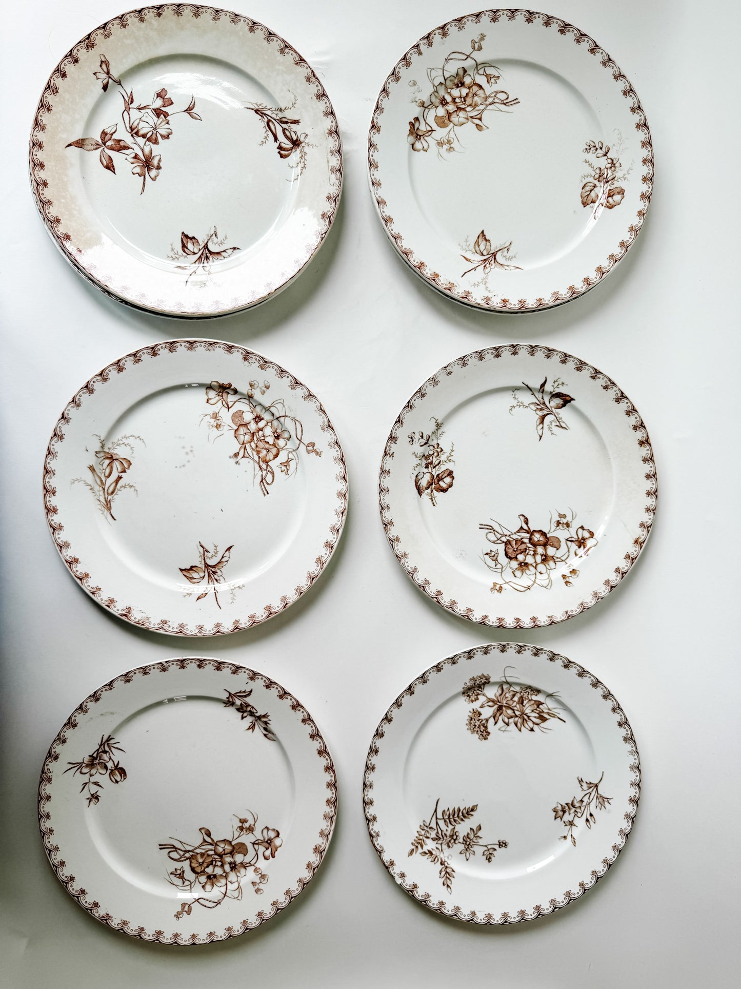 Vintage French Lunch Plates (sold individually)